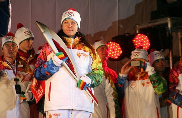 Эстафета Олимпийского огня в Саратовской области